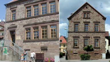 Das Museumsgebäude im Ortskern von Imsbach.